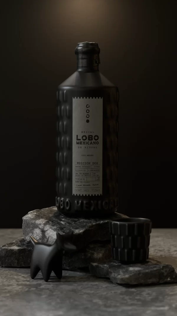 MEZCAL ARTESANAL LOBO MEXICANO EDICIÓN DOS ENSAMBLE SILVESTRE – 46% A.V. / 750ML - Image 4